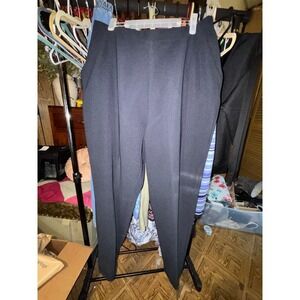 White Stag Woman Black Elastic Waist Pants Average Size 18W 20W Polyester